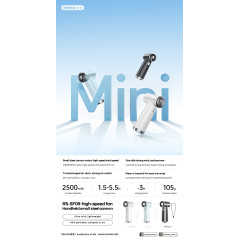 Ventilateur Portable Remax RS-SF09 - Blanc | Smarty Paris 18